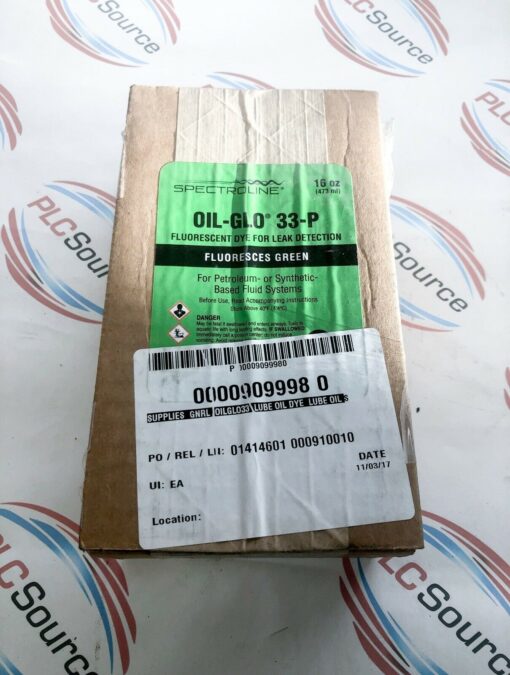 SPECTROLINE OIL-GLO 33-P FLUORESCENT GREEN DYE