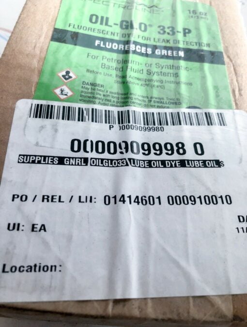 SPECTROLINE OIL-GLO 33-P FLUORESCENT GREEN DYE - Image 3