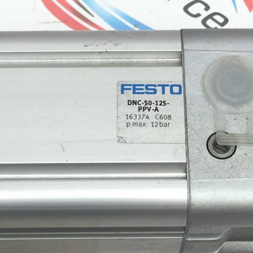FESTO DNC-50-125-PPV-A Standard AIR CYLINDER w/ pneumatic cushioning 0.6-12 bar - Image 3