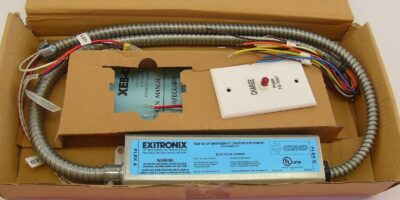 EXITRONIX XEB-42-CF EMERGENCY LIGHTING **missing electrical box** (B194) 1