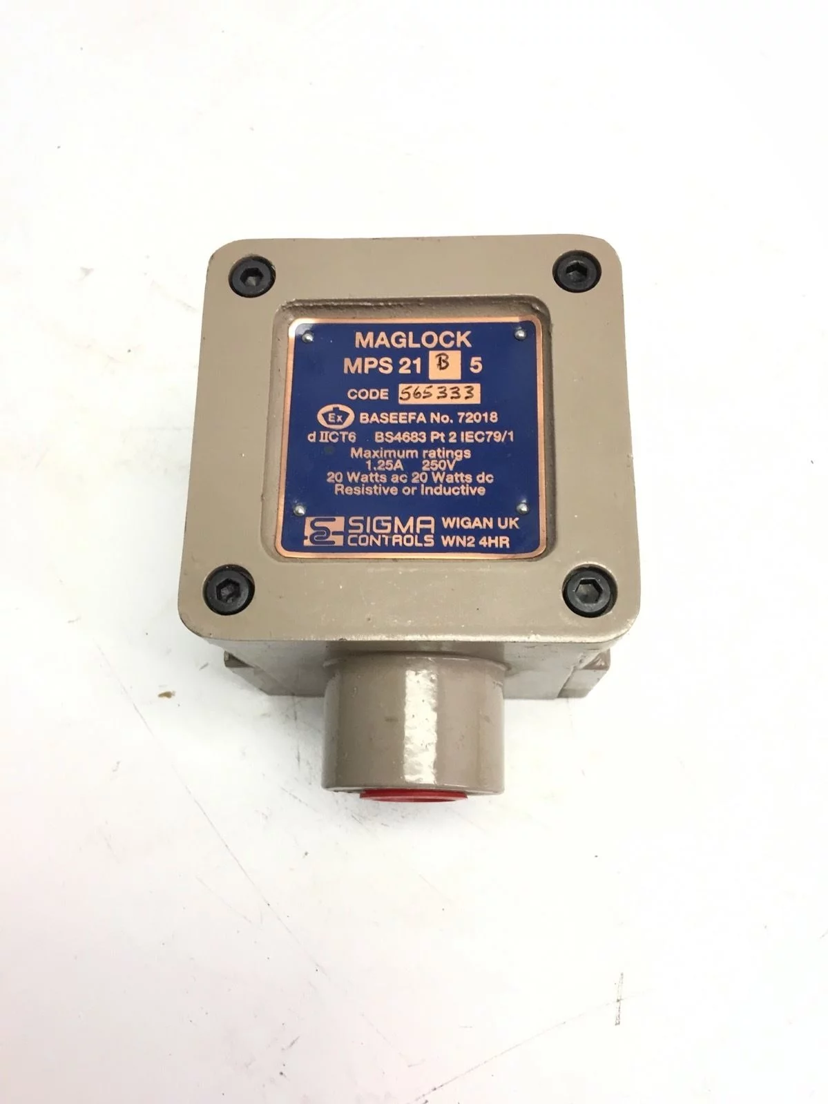 NEW SIGMA CONTROLS MAGLOCK MPS 21 B 5 PROXIMITY SWITCH, FAST SHIPPING, H130 1