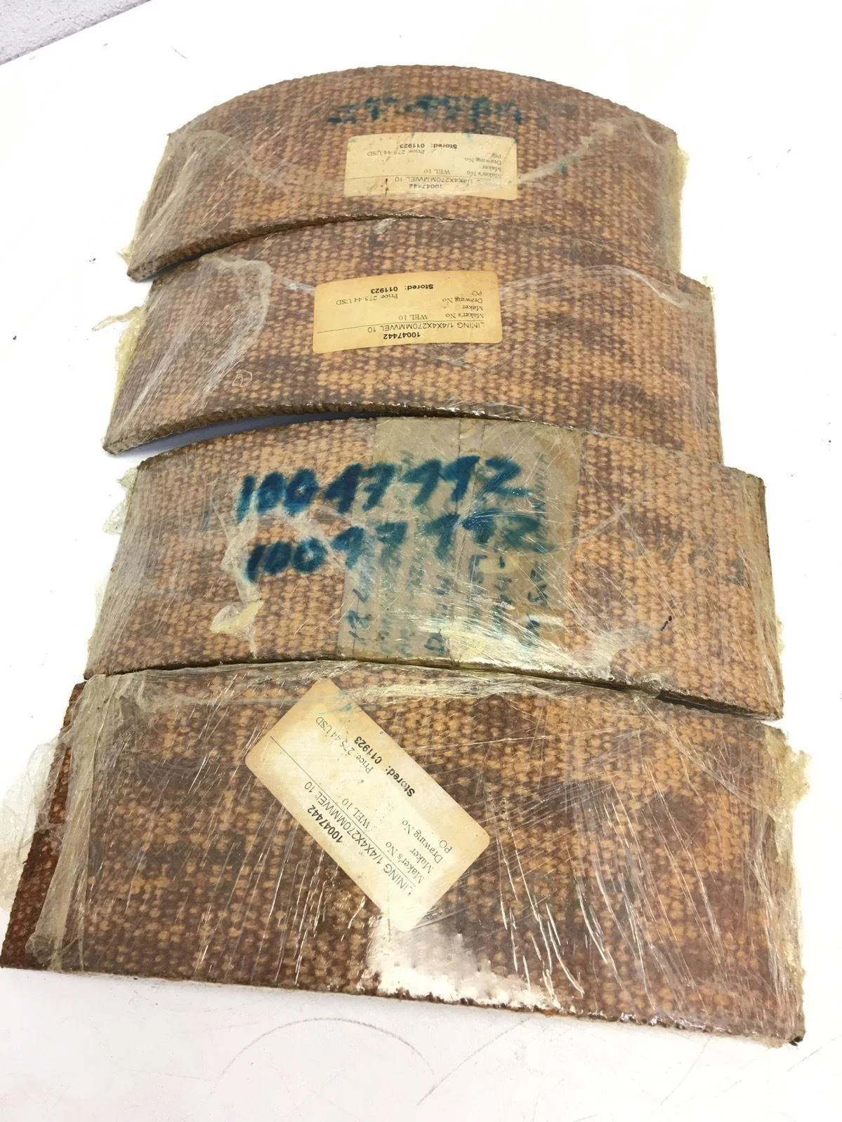 NEW LOT OF 4Â LINING 1/4 X 4 X 270MM WEL 10, 10047442, FAST SHIPPING, H130 1