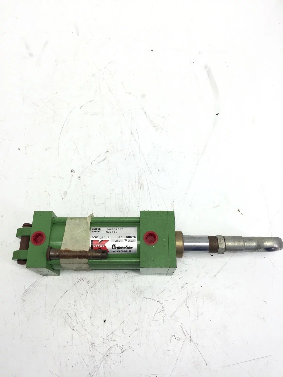 KIMWOOD PNEUMATIC AIR CYLINDERÂ M21448, 2.5â? BORE, 3