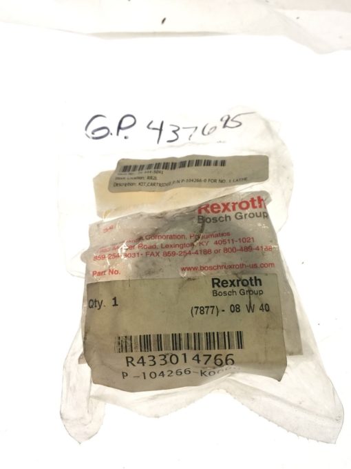 REXROTH P-104266-K0000 ROD GLAND CARTRIDGE KIT P104266K0000 NEW IN BAG, H119 1