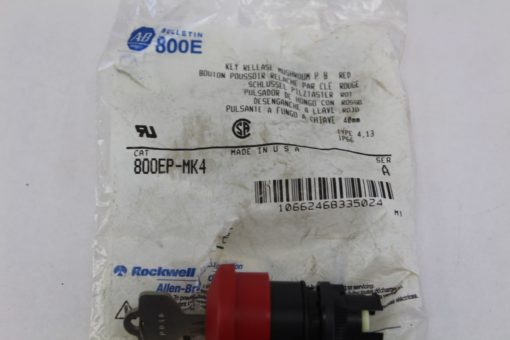 Allen Bradley 800E / 800EP-MK4 Key Release Mushroom *NEW* (F235) 2