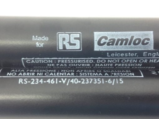 RS CAMLOC SWV1080800026 SWIFT & SURE GAS SPRINGS SIZE: 6/15 STRK 250mm (B106 2