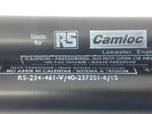 RS CAMLOC SWV1080800026 SWIFT & SURE GAS SPRINGS SIZE: 6/15 STRK 250mm (B106 2