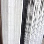 GREY/BLACK FLAT TOP PLASTIC CONVEYOR BELT 22’X23.875â?X0