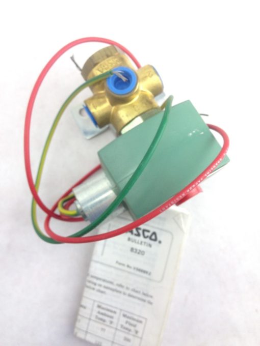 NNB! ASCO RED HAT II 8302G184-TMB SOLENOID PNEUMATIC VALVE 1/4â?, BRACKET (H146) 2