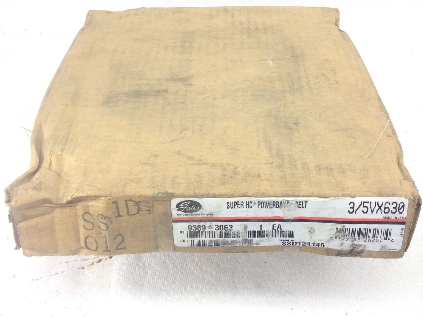 NEW, SEALED BOX! GATES 3/5VX630 SUPER HC POWERBAND 9389-3063 FAST SHIP!!! (TOL) 1