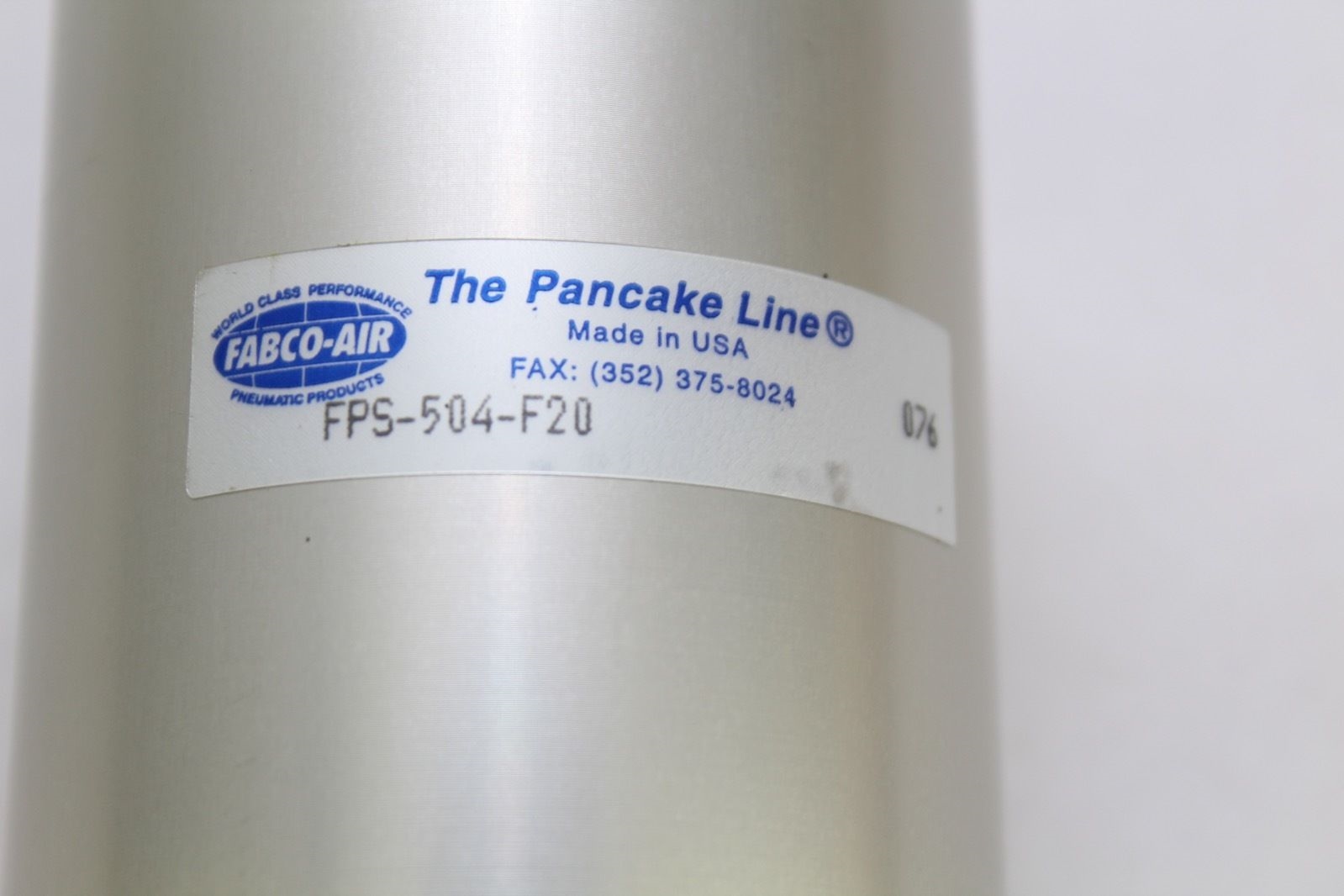 Fabco-Air Pancake line Pneumatic Cylinder FPS-504-F20 *NEW* (F236) 2