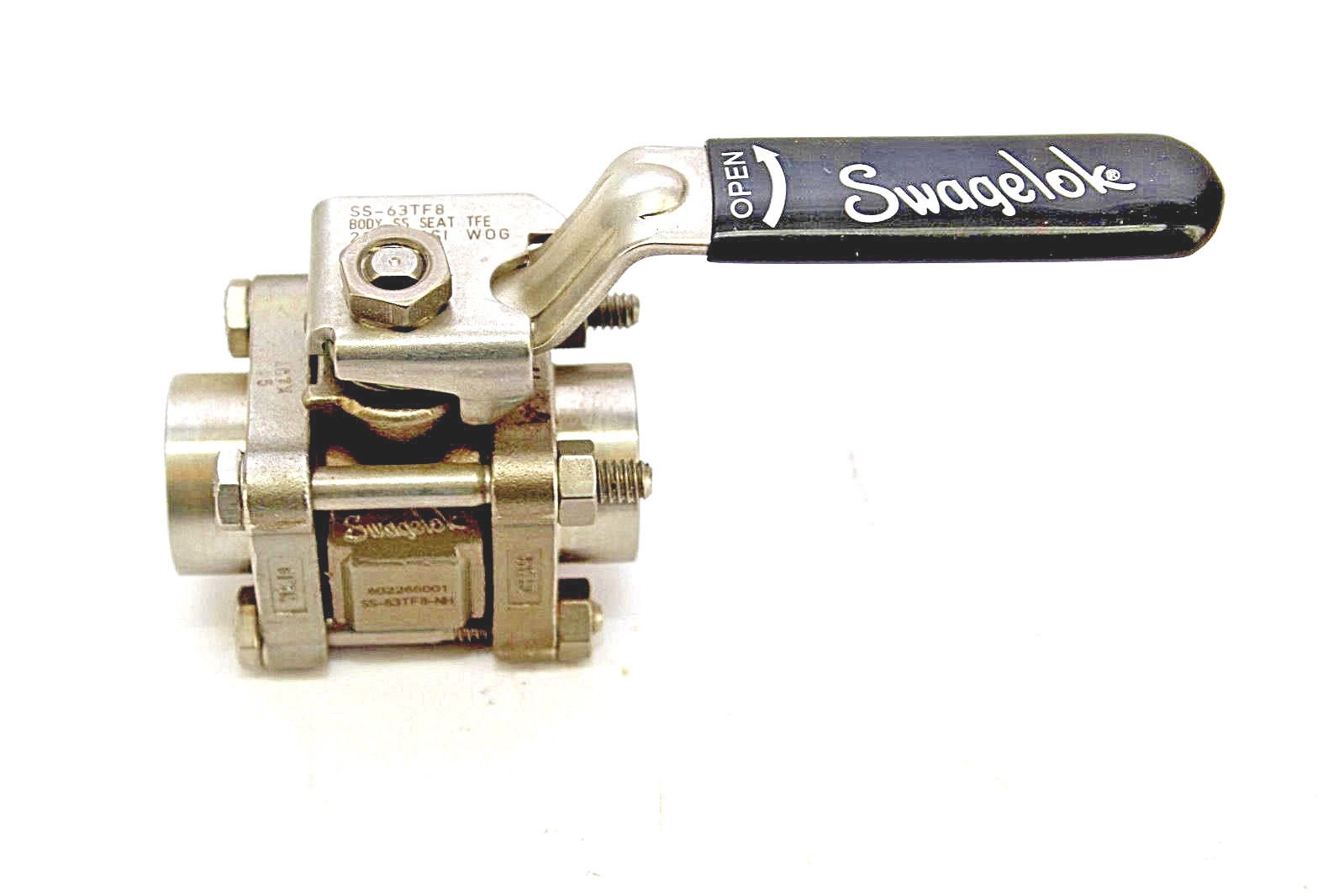 Swagelok Stainless 1/2â? NPT Socket ball valve SS-63TF8 2200PSI *NEW* (F236) 1