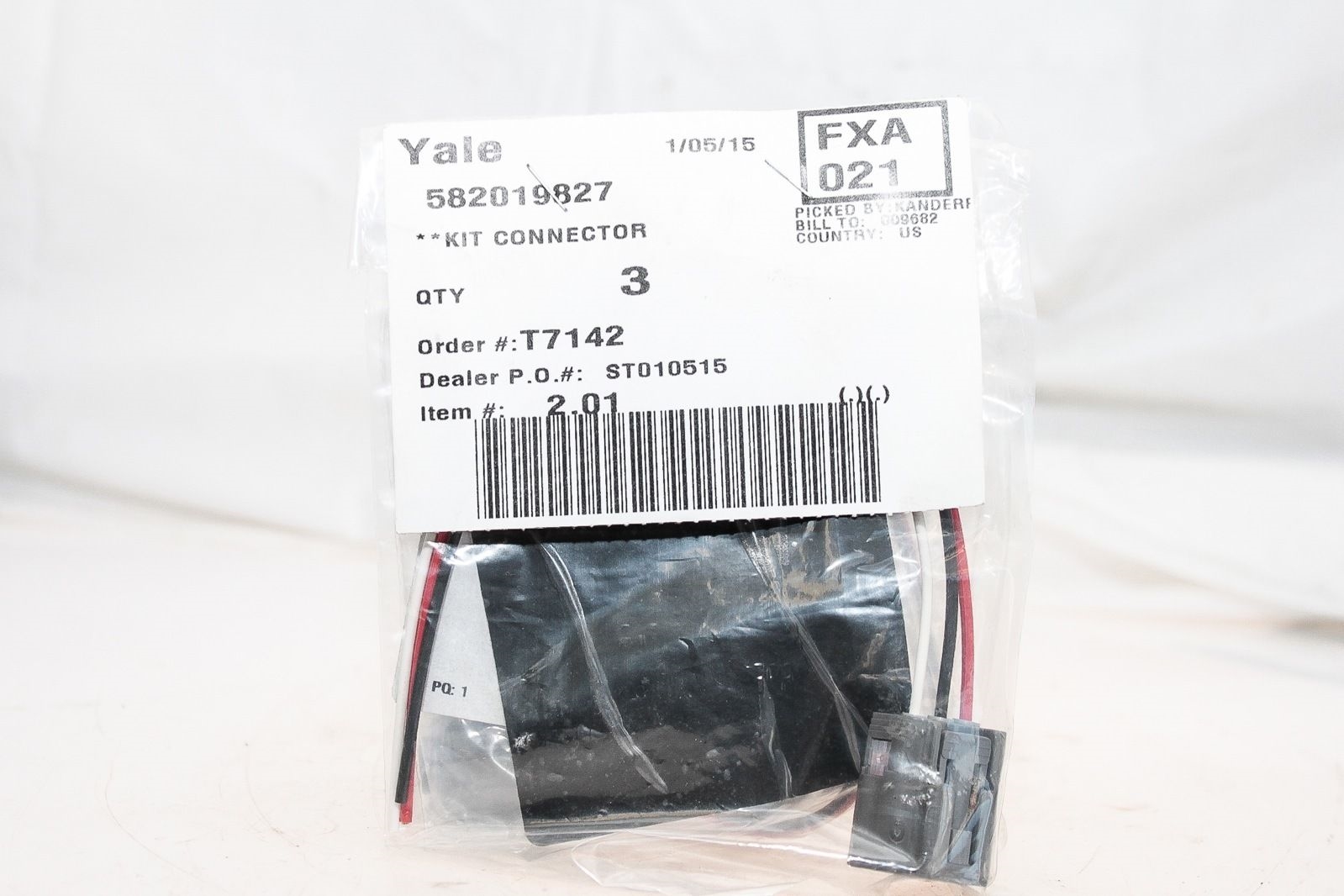 YALE 582019827 FORKLIFT CONNECTOR KIT! NEW IN LOT OF 3! FAST SHIPPING! (F57) 1