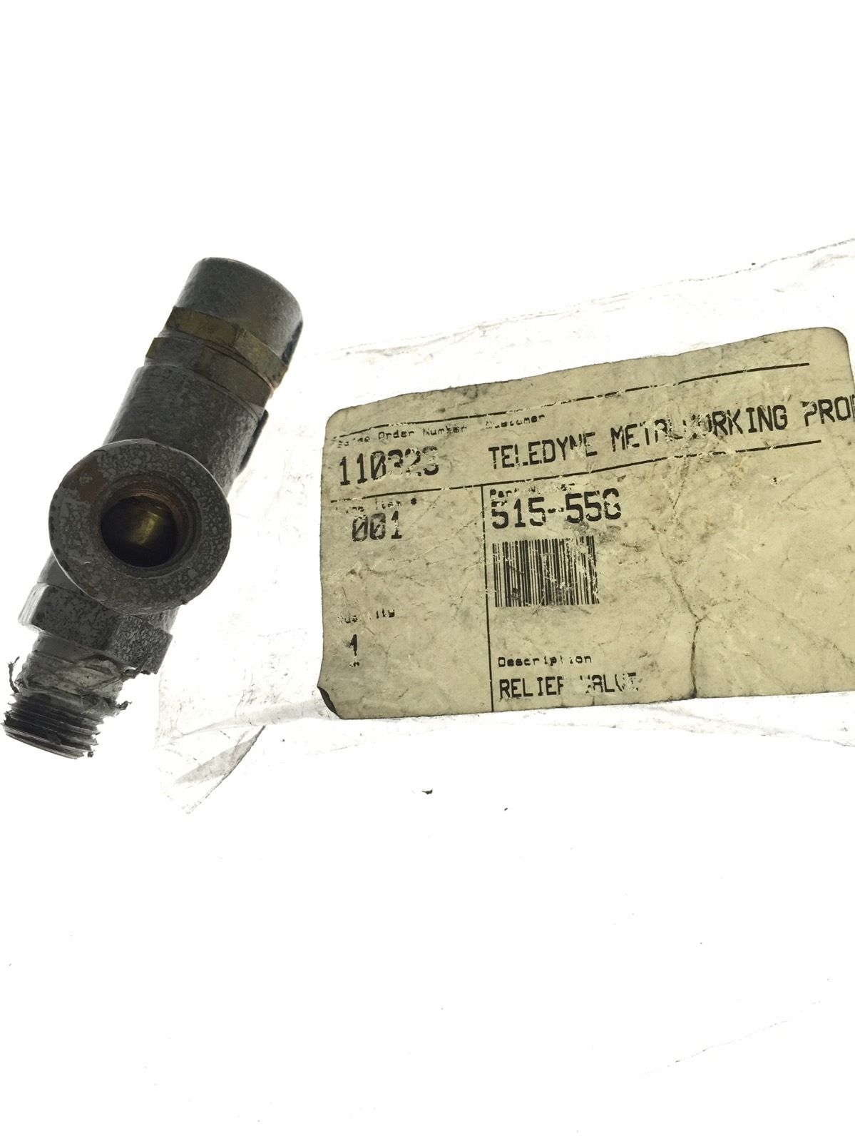 TELEDYNE RELIEF VALVE 515-550, USED IN GREAT CONDITION, FAST SHIPPING, G05 1
