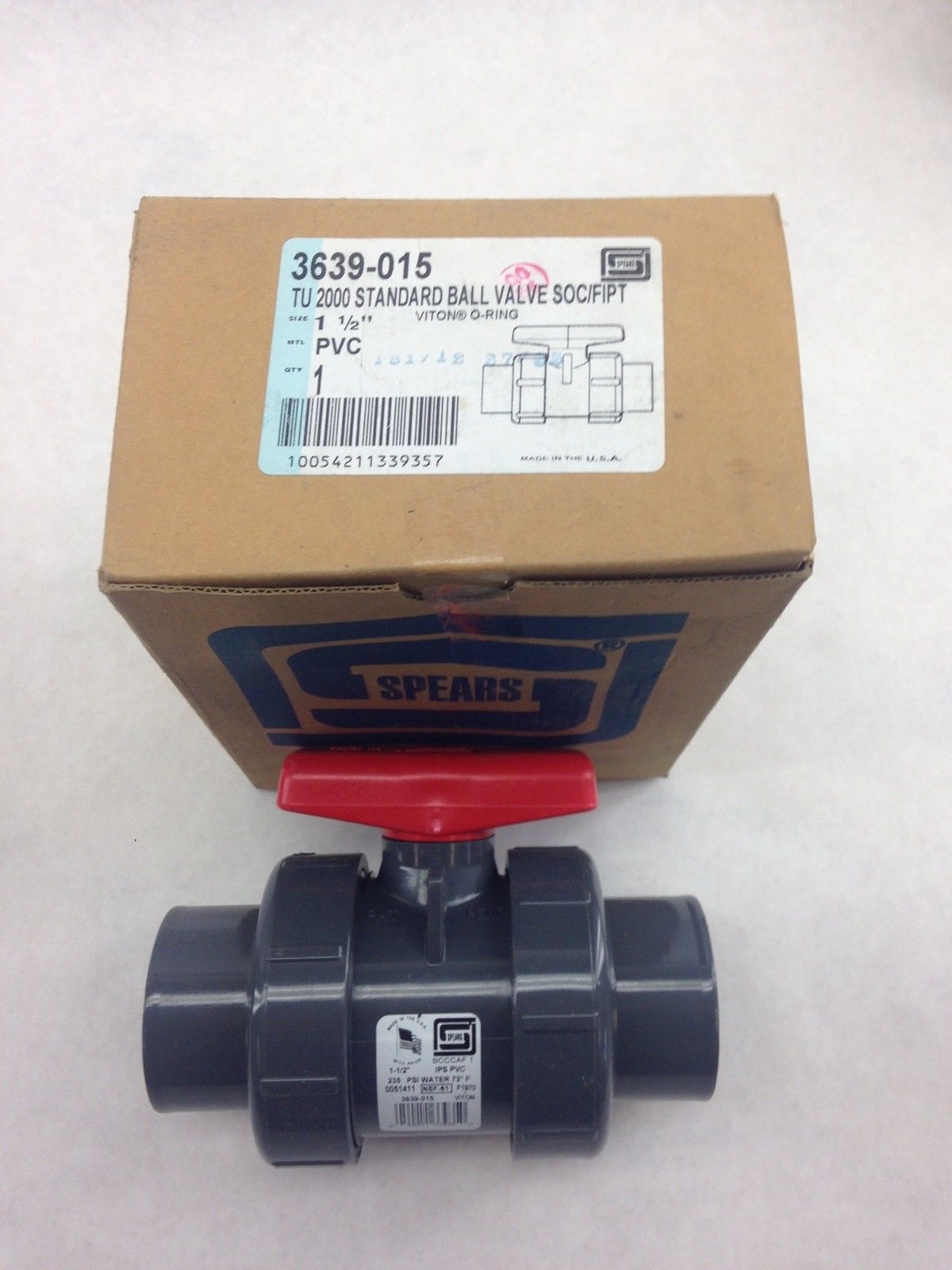 SPEARS 1 1/2″ BALL VALVE 3639-015 (B447) 1