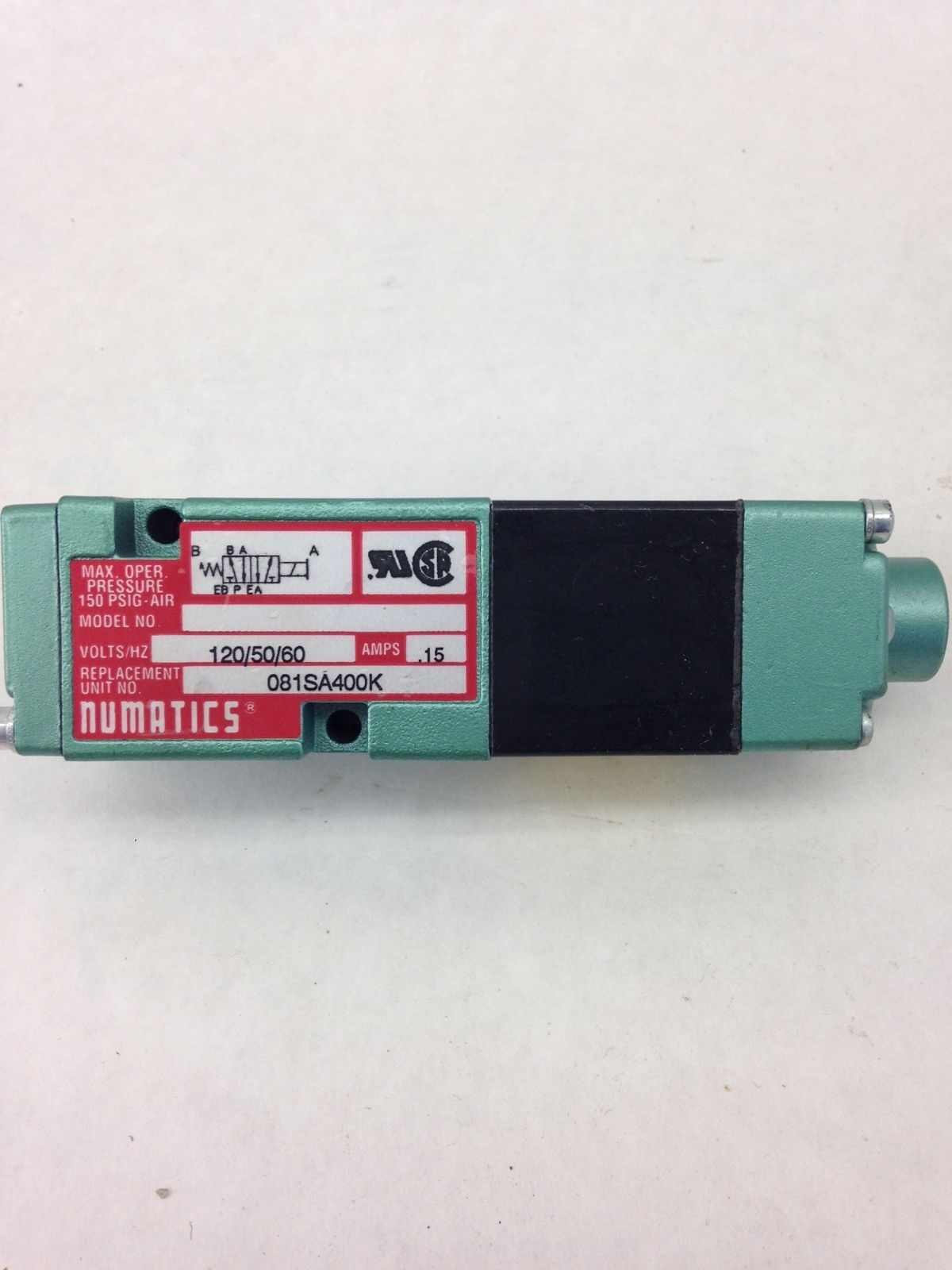 NUMATICS 081SA400K 120/50/60 SOLENOID VALVE (A842) 1