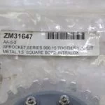 Intralox Series 900 split bore sprocket 15 teeth Metal Square bore *NEW* (J79) 2
