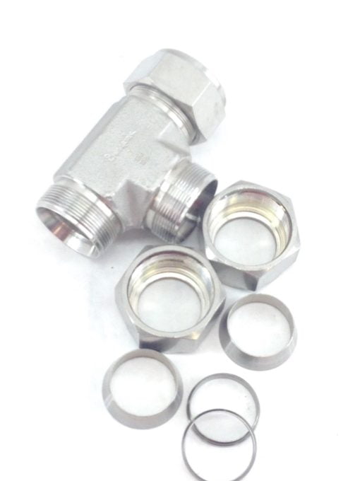 SWAGELOK DHI / DJN 1â? TUBE 316 STAINLESS STEEL FEMALE â??Tâ? CONNECTOR (H352) 2