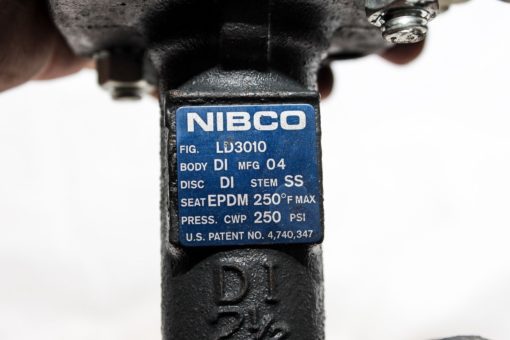 NIBCO LD3010 250PSI STAINLESS STEEL BUTTERFLY VALVE WITH LOCKING LEVER! (B130) 2