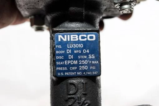 NIBCO LD3010 250PSI STAINLESS STEEL BUTTERFLY VALVE WITH LOCKING LEVER! (B130) 2