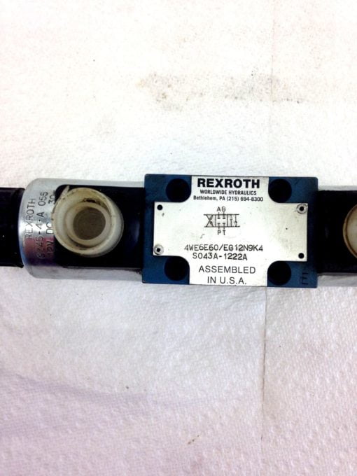 NEW REXROTH DIRECTIONAL PILOT VALVE 4WE6E60/EG12N9K4 S043A-1222A (J59) 2