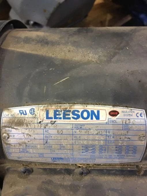 USED LEESON MOTOR C145T17FB59B G120015Â 60HZ 1