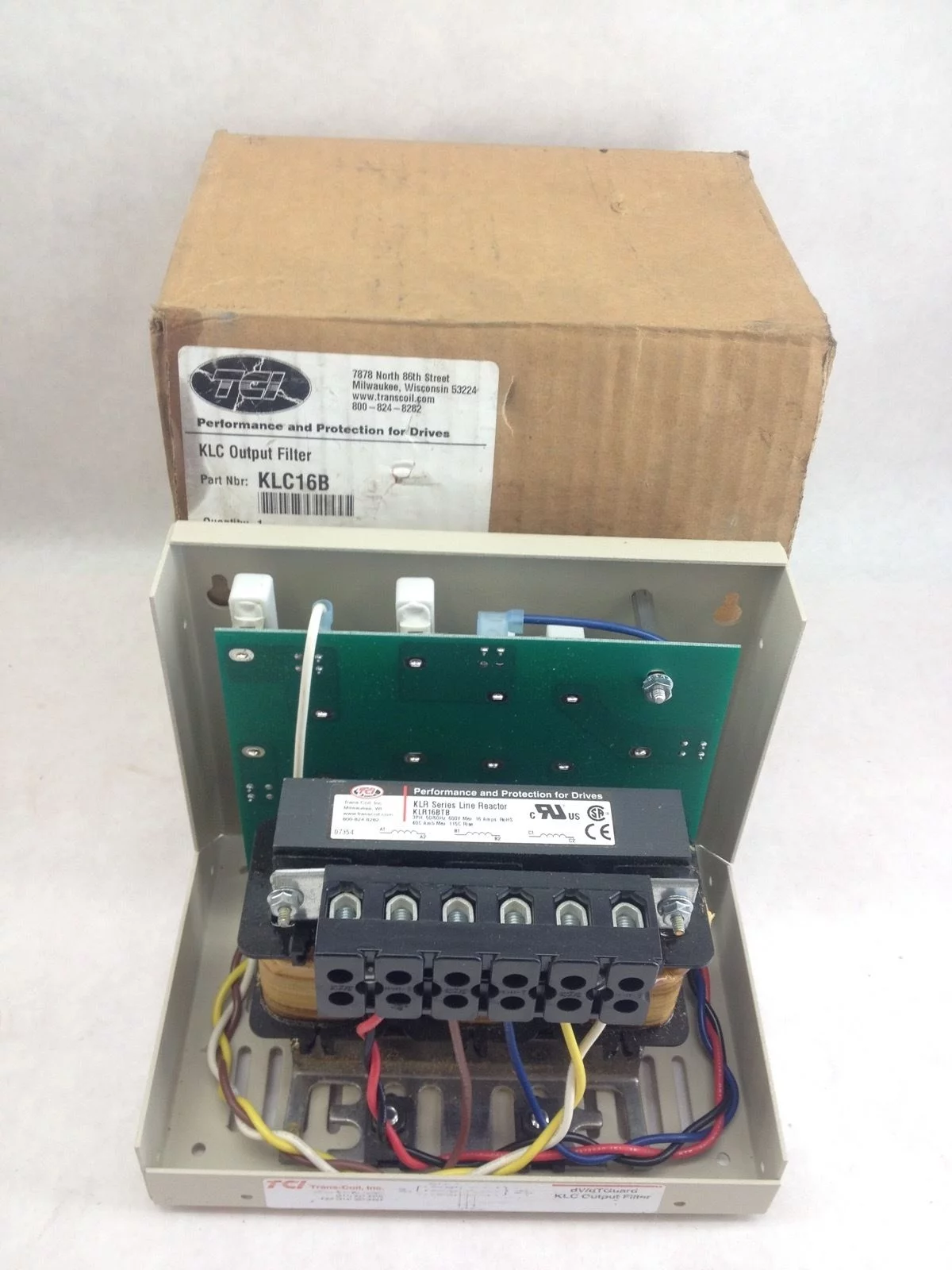 NEW! TCI # KLP168TB LINE REACTOR KLC OUTPUT FILTER FAST SHIP!!! (B82) 1