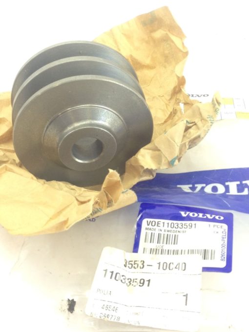 NEW! GENUINE VOLVO CONSTRUCTION EQUIPMENT # 11033591 PULLEY FAST SHIP!!!(H164) 2