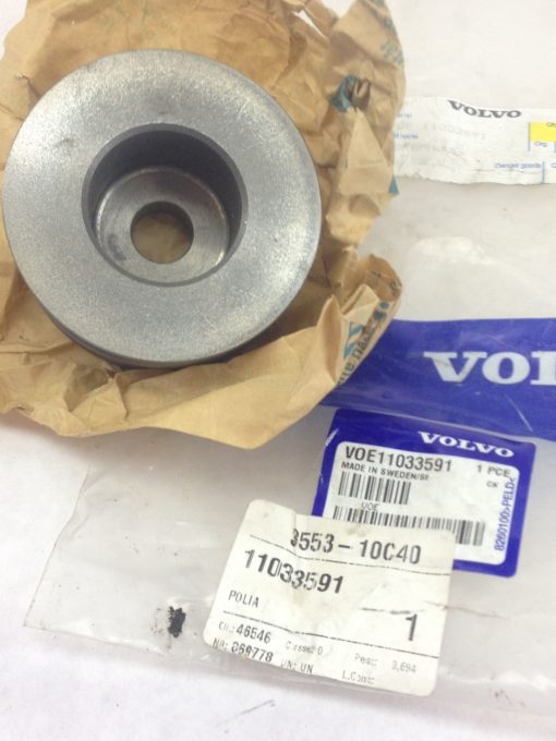 NEW! GENUINE VOLVO CONSTRUCTION EQUIPMENT # 11033591 PULLEY FAST SHIP!!!(H164) 3