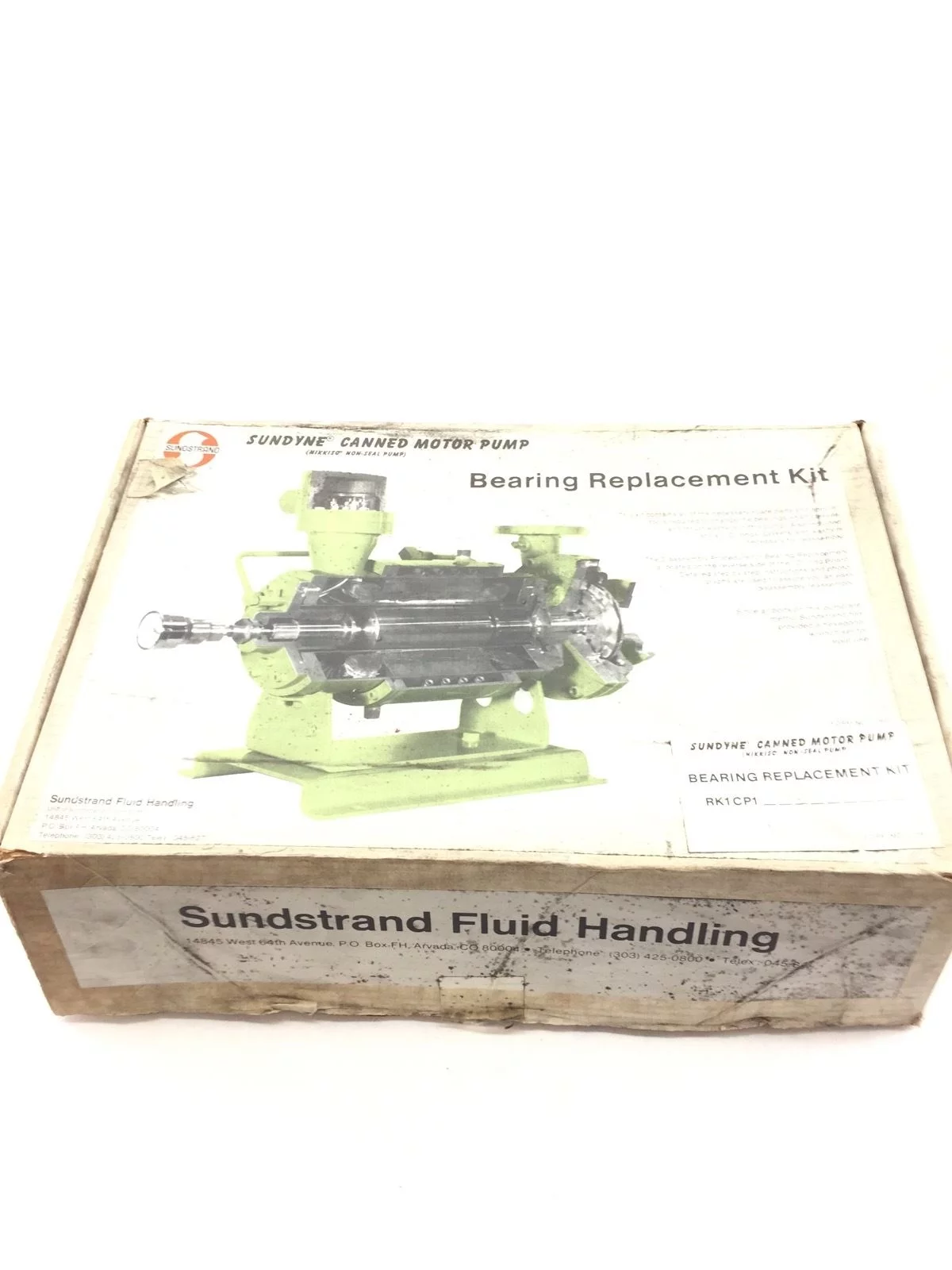SUNDSTRAND SUNDYNE CANNED MOTOR PUMP RK1 CP1 BEARING REPLACEMENT KIT (B71) 1
