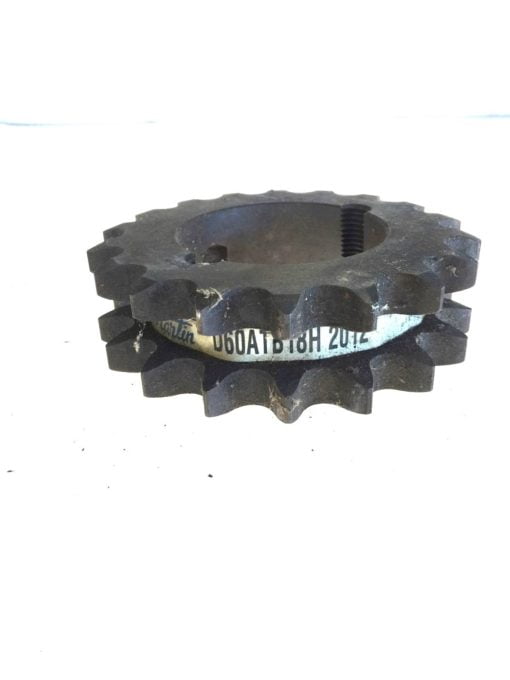 Martin D60ATB18H Double Roller Sprocket, 3” BORE, NEW NO BOX, FAST SHIPPING, P5B 1