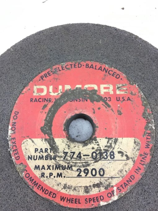 NEW DUNMORE 774-0138 2900 MAX RPM GRINDING WHEEL, FAST SHIPPING! (B364) 2