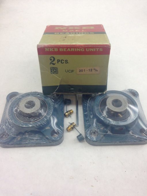 NKB BEARING 201-12 M/M 2 PCS FLANGED BEARING (A845) 2