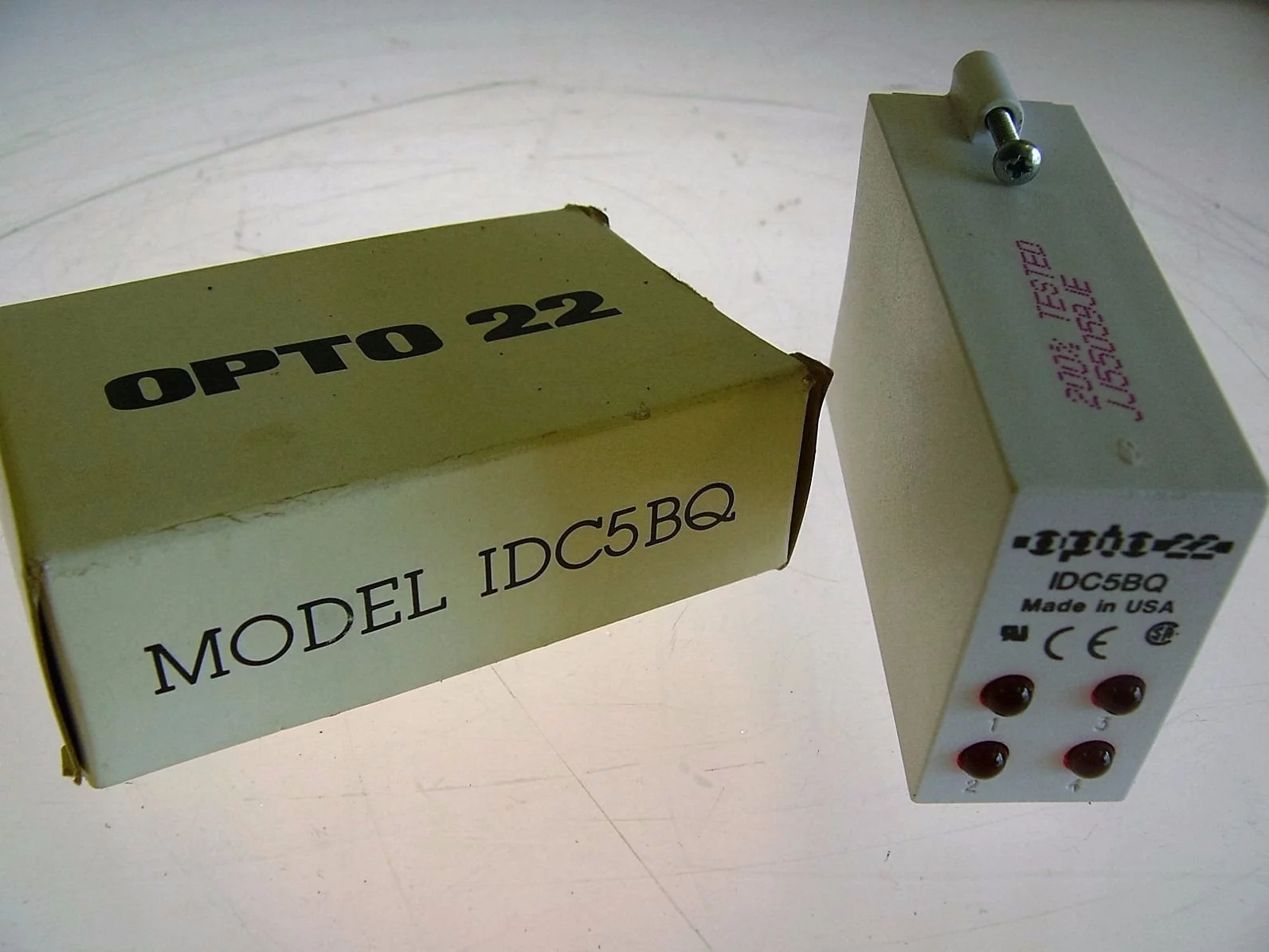 OPTO 22 MODEL IDC5BQ 4-CHANNEL DC INPUT 4-16 VDC, 5 VDC LOGIC, HIGH SPEED (B186) 1