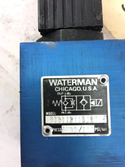 USED GREAT CONDITION WATERMAN 21C11S11B12T12 11821002 VALVE, FAST SHIP! B364 2