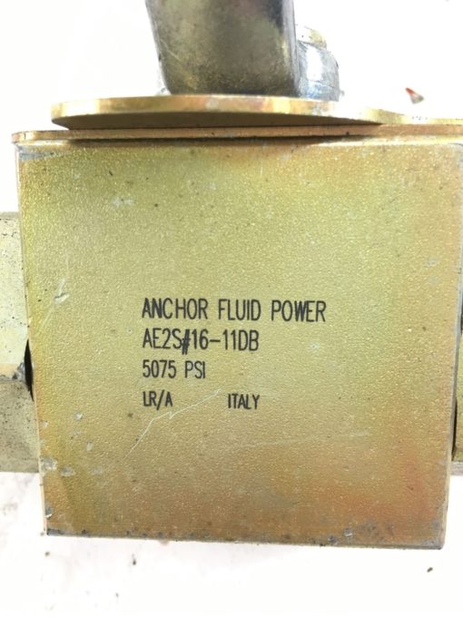 NEW Anchor Fluid Power AE2S#16-11DB Hydraulic Ball Valve, 5075 PSI, (B364) 2