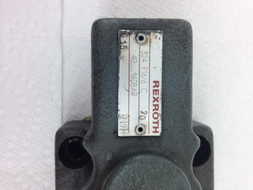 USED REXROTH 324 916/6 C 40 160BAR SOLENOID VALVE BASE FAST SHIPPING (A201) 2