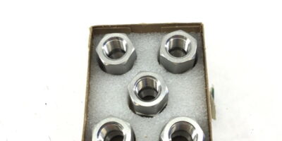 NEW IN BOX OF 5 CAJON SS PIPE FITTING, HEX COUPLING, 1/4″ FEMALE NPT (A707) 1