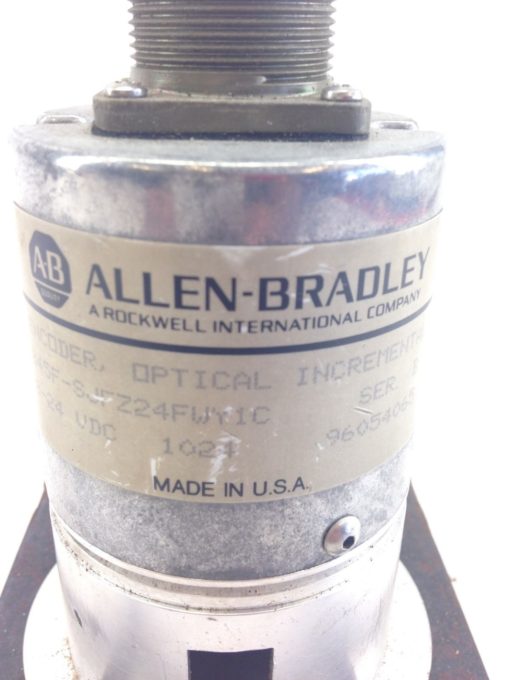 ALLEN BRADLEY 845F-SJFZ24FWY1C OPTICAL INCREMENTAL ENCODER SER B 8-24VDC H31 2