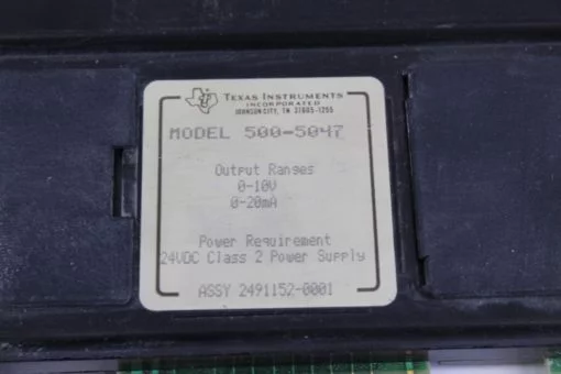 Texas Instruments Output Module Model 500-5047 *used* (B243) 2