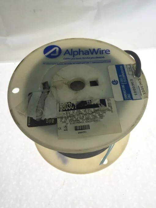 ALPHA WIRE 86303CY Multi-Conductor Cables 22AWG 3C SHIELD 100ft SPOOL NEW (B72) 3