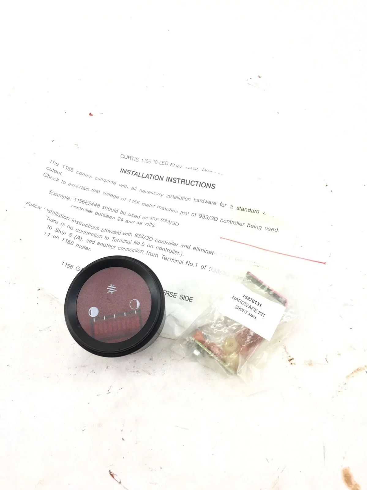NEW IN BAG CURTIS 1156 10 LED FUEL GAUGE DISPLAY, FAST SHIPPING! F251 1