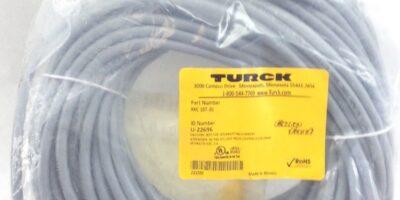 TURCK RKC 10T-20 20 METER M12 EURO-FAST CORDSET STRAIGHT FEMALE (H64) 1