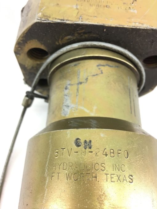 USED HYDRAULICS INC 6TV-N-24BF0 POPPET STYLE FLANGED PORT COUPLING, (B389) 2