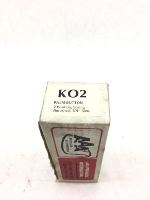 NEW IN BOX AAA PRODUCTS KO2 PLAM BUTTON 2-POSITION SPRING PETURNED, 1/4”SIZE B53 2