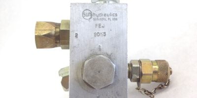 USED SUN HYDRAULICS FEJ RDDALBN CARTRIDGE VALVE & MANIFOLD FAST SHIP!!! (A204) 1