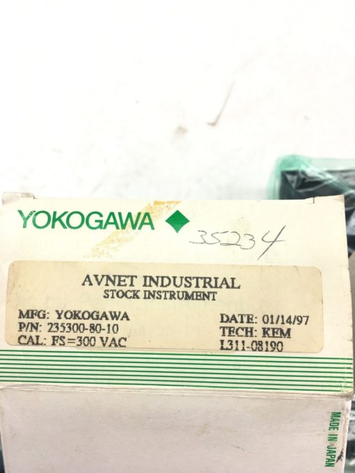 NEW IN BOX YOKOGAWA 235300-80-10 AC Voltmeter, FAST SHIPPING! (B229) 2