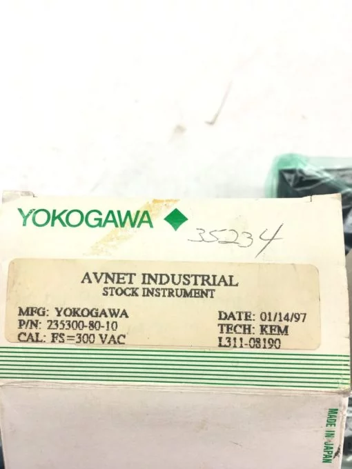 NEW IN BOX YOKOGAWA 235300-80-10 AC Voltmeter, FAST SHIPPING! (B229) 2