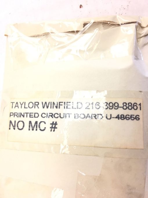NEW TAYLOR WINFIELD U-48656 PRINTED CIRCUIT BOARD PC CARD, FAST SHIP! B314 2