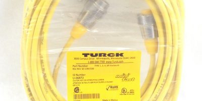 TURCK RSV RKV 30-10M/S90 MINI FAST CABLE ASSEMBLY STRAIGHT, MALE TO MALE (H64) 1